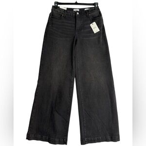 Forever 21 Black Wide-Leg Jeans